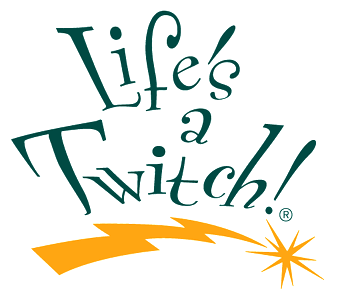 Life's a Twitch, Tourette  Syndrome registered site logo by Dr. B. Duncan McKinlay, helping you to understand, and get information about, Tourette Syndrome.